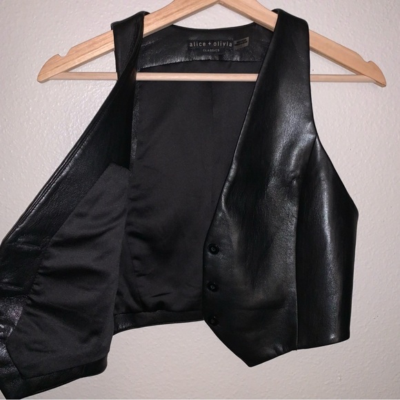 Alice and Olivia Leather Vest - Picture 6 of 16